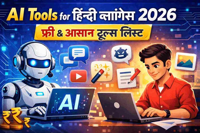 AI Tools for Hindi Bloggers 2026 – Free & Easy Tools List